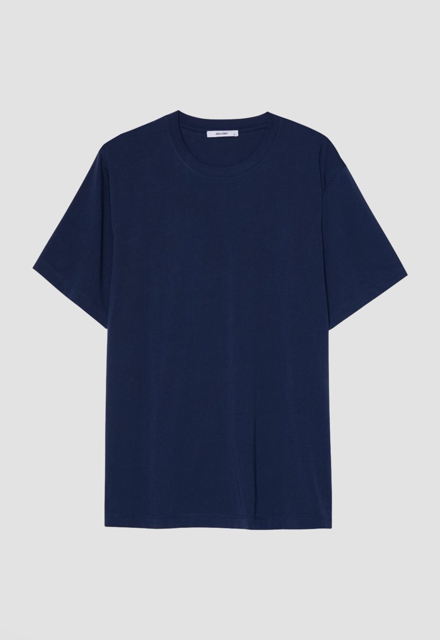 Jac + Jack Sans Cotton Tee - Darkest Navy